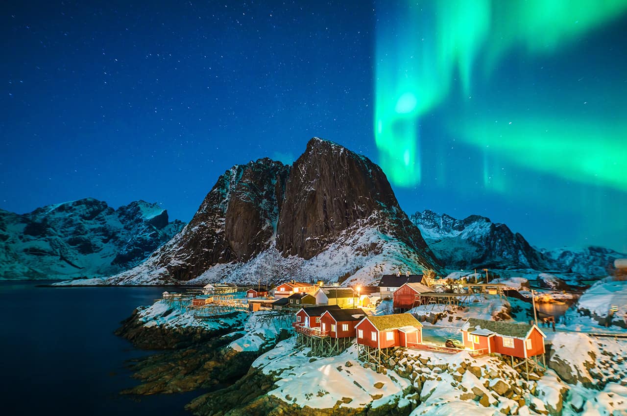 Luzes aurora boreal islandia