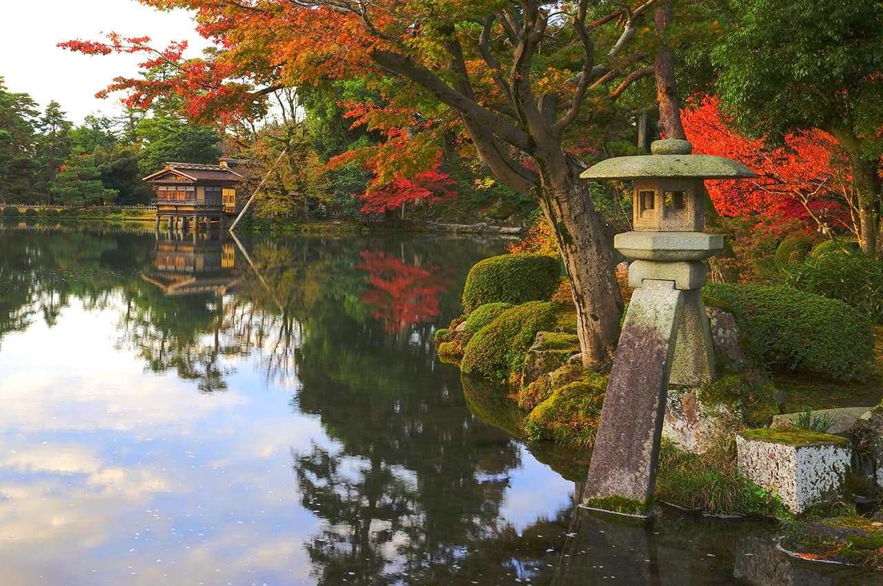 Japao kanazawa kenrokuen garden