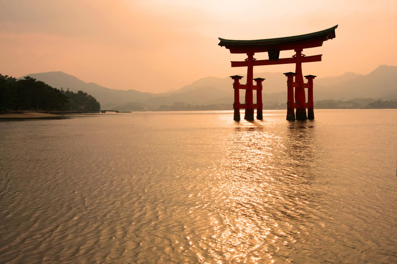 Ponto turístico: Santuáio Miyajima Torii, Hiroshima, Japão