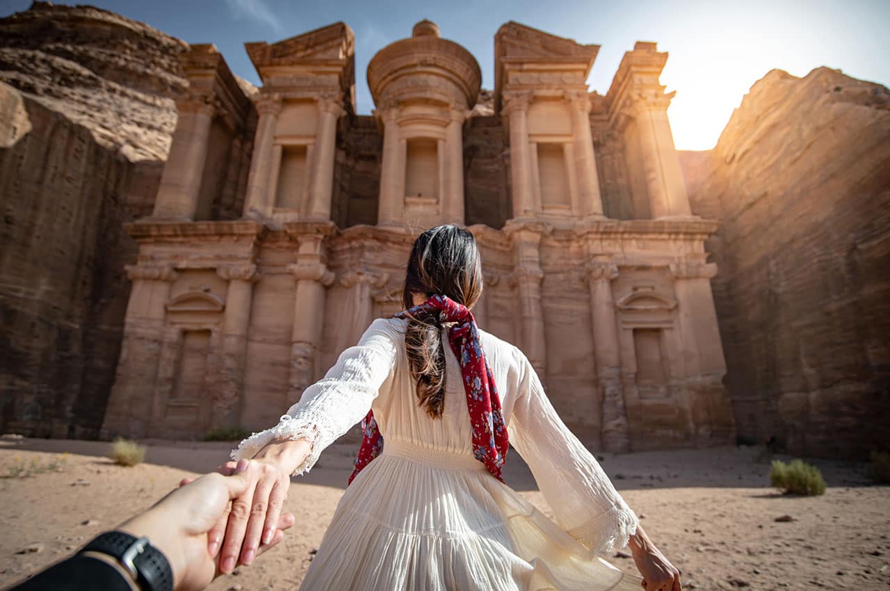 Jordania casal em petra