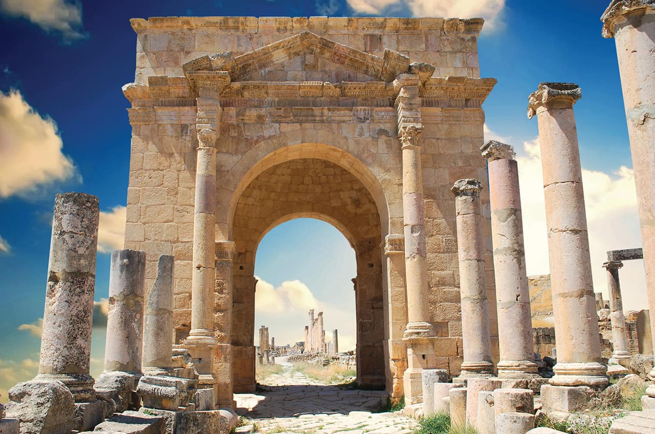Ruínas de Jerash - Jordânia.