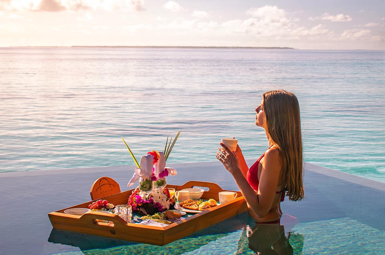 Ayada maldives cafe da manha flutuante