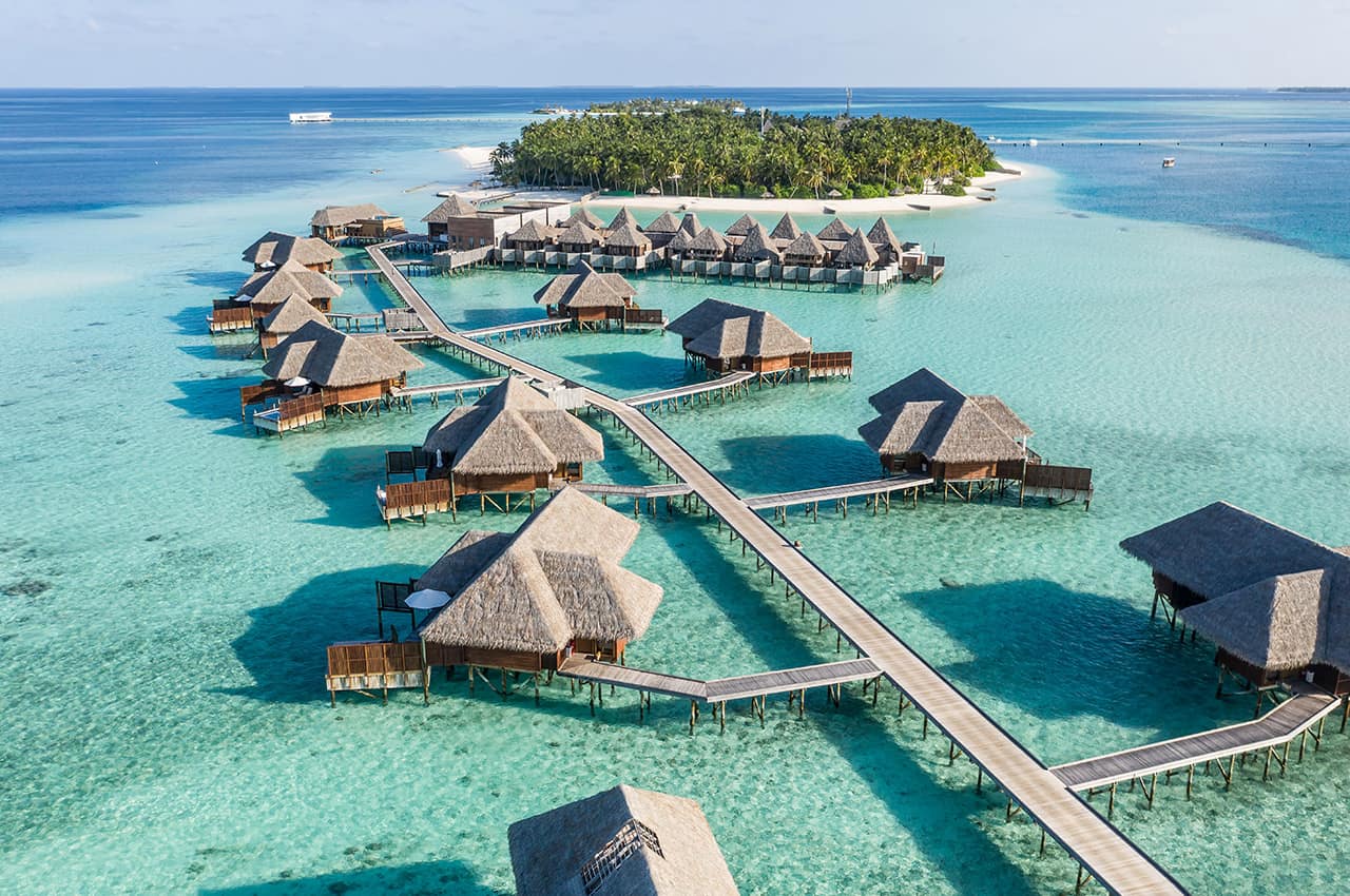 Conrad maldives rangali island vista aerea
