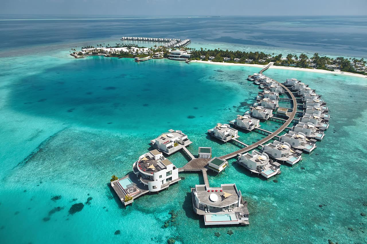 Jumeirah maldives vista aerea hotel
