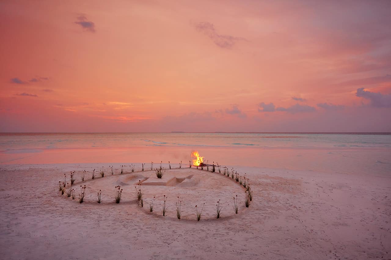 Le meridien maldives jantar romantico