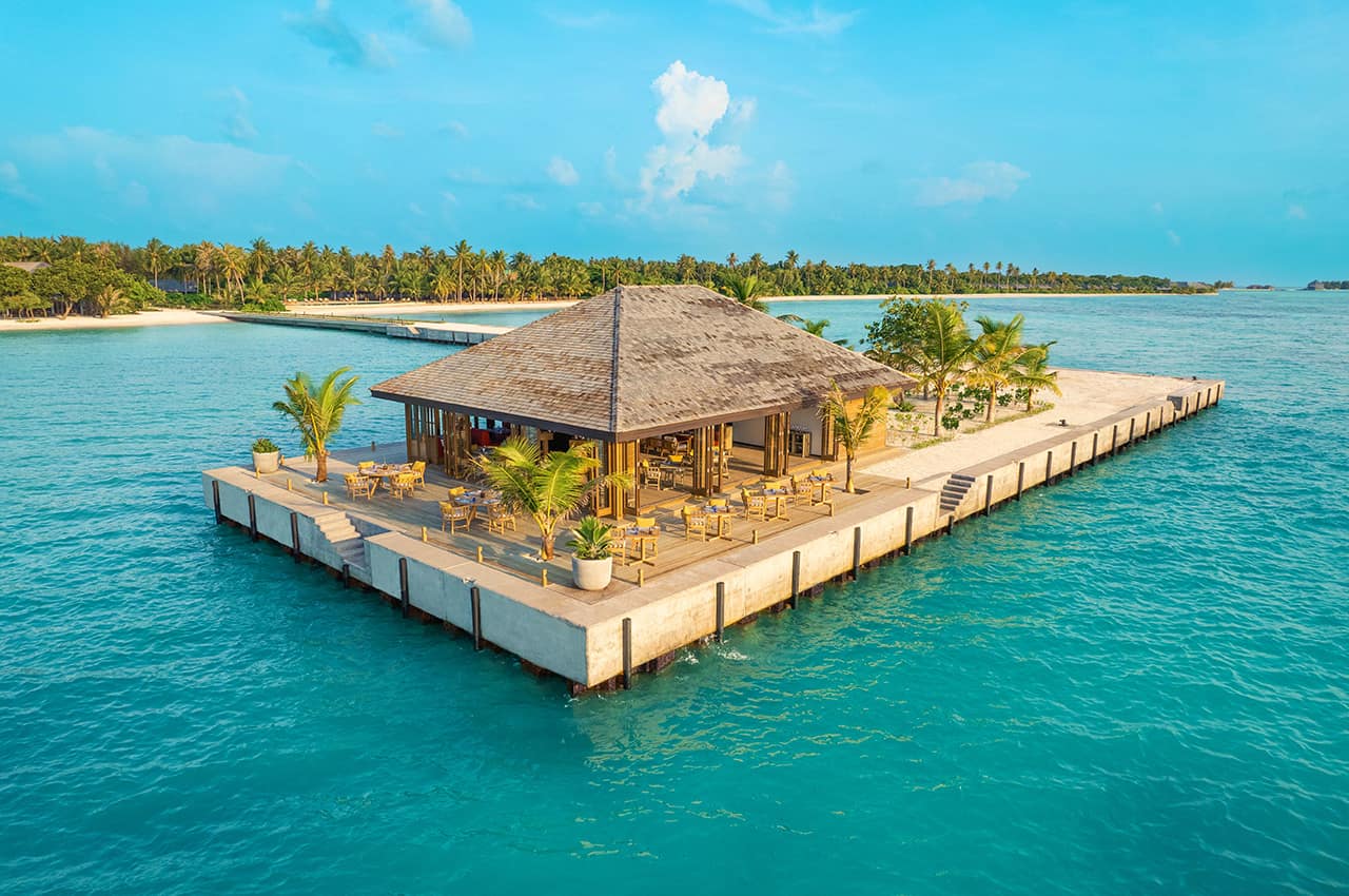 Maldivas jawakara islands restaurante molo