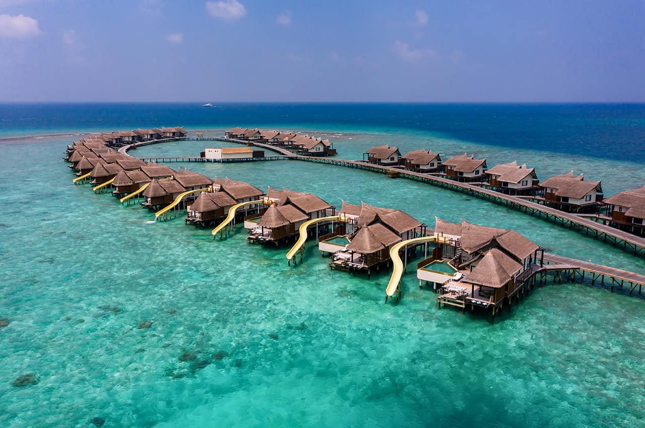 Ozen reserve bolifushi vista aerea water villas