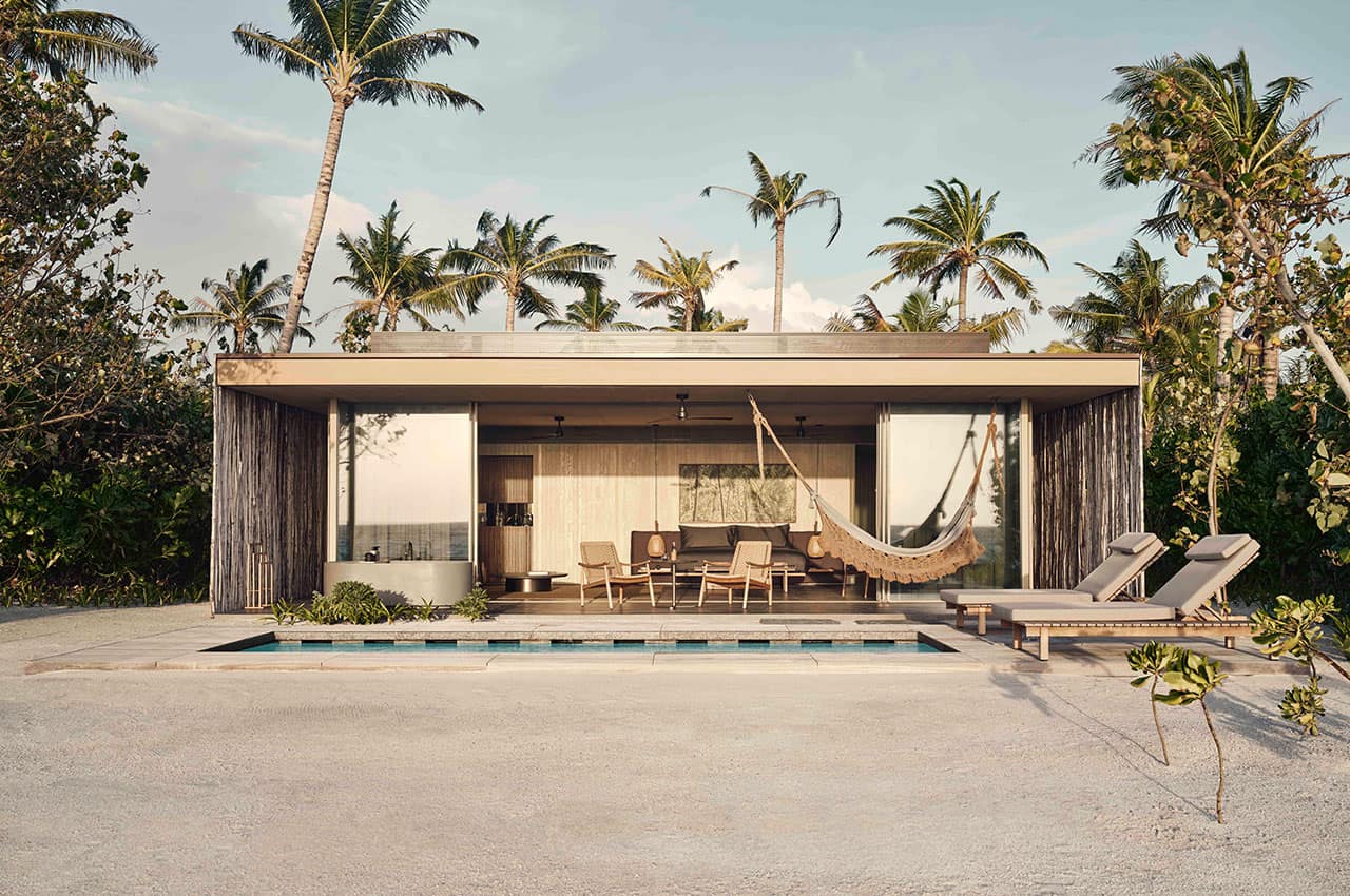 Patina maldives exterior one bedroom sunset beach pool villa