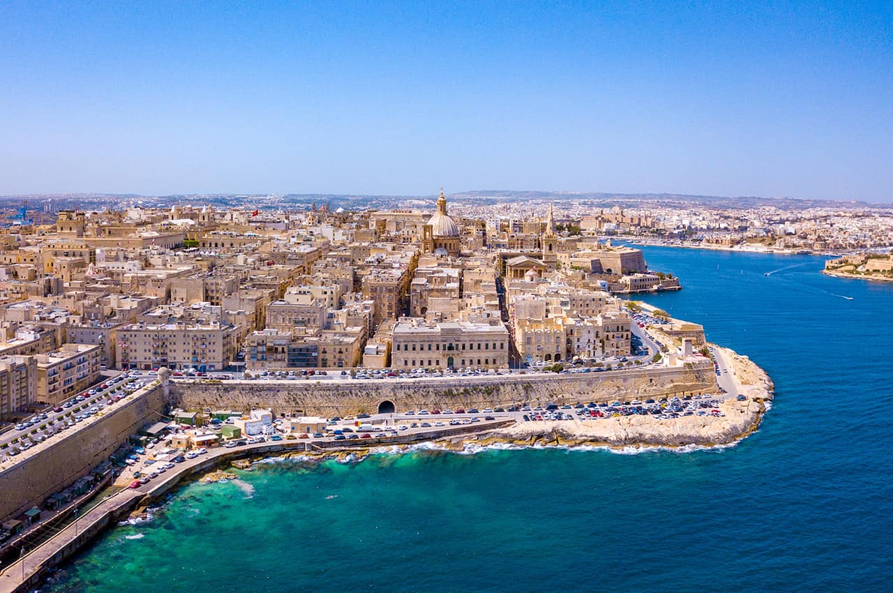 Vista de valletta malta freepick