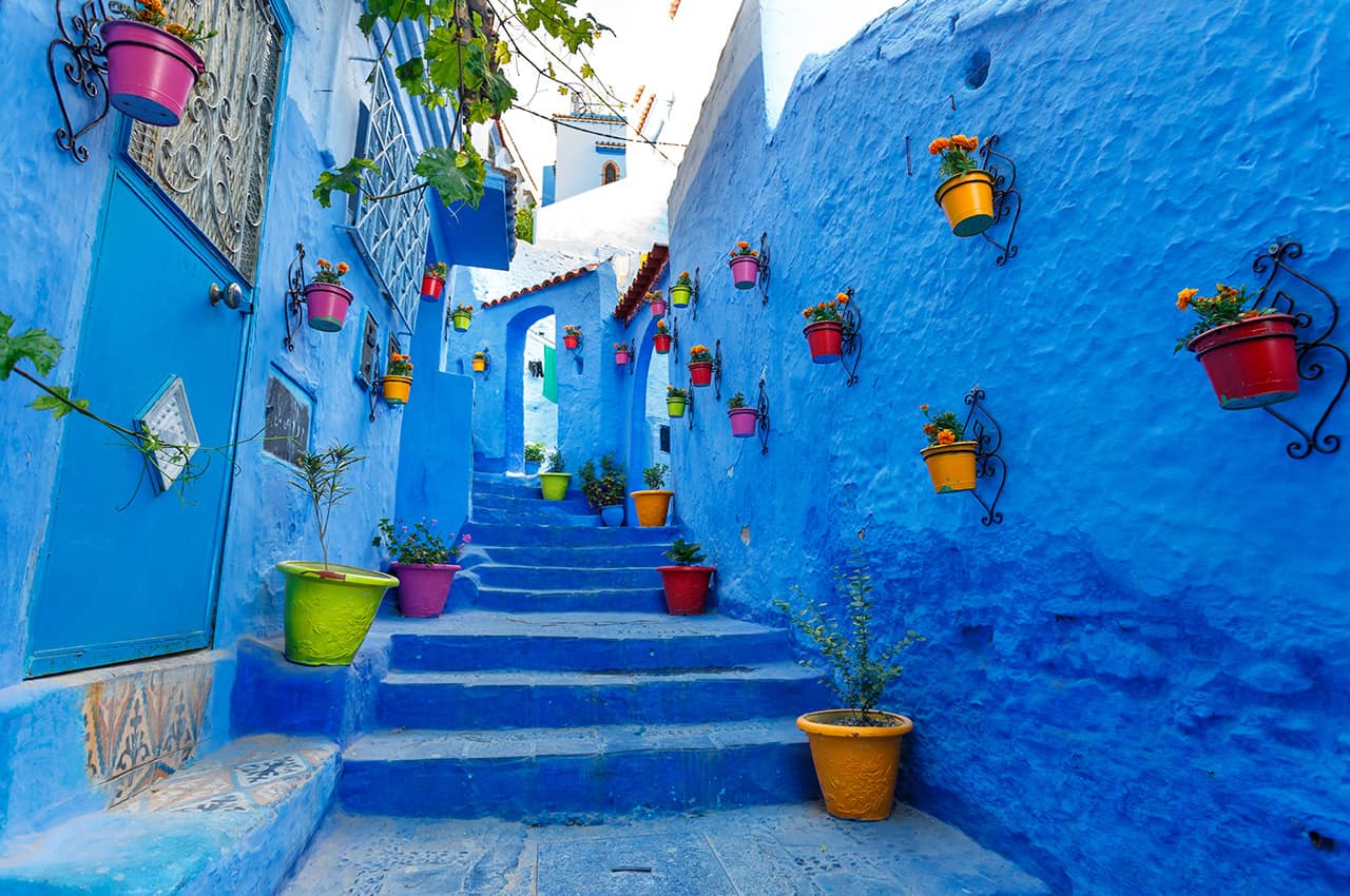 Cidade de Chaouen, Marrocos.