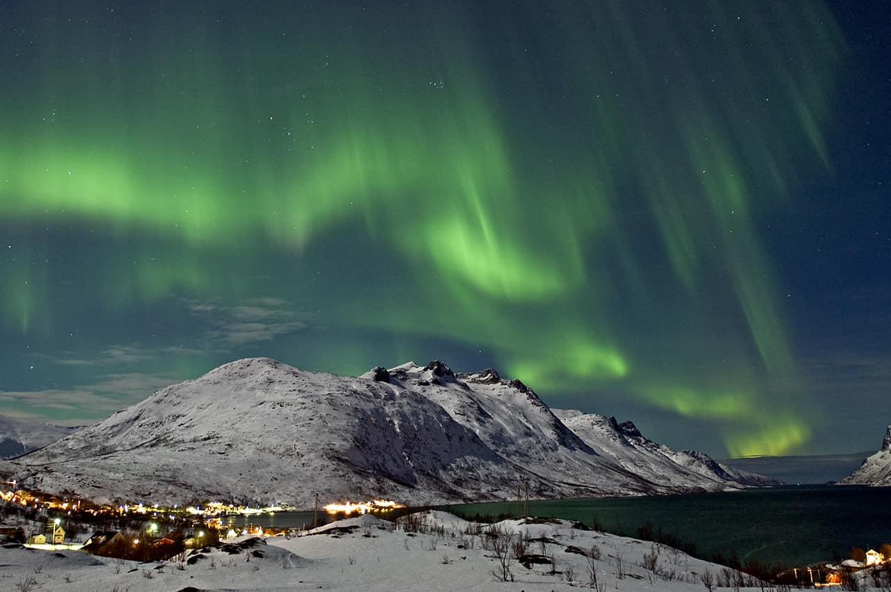 Noruega tromso luzes do norte