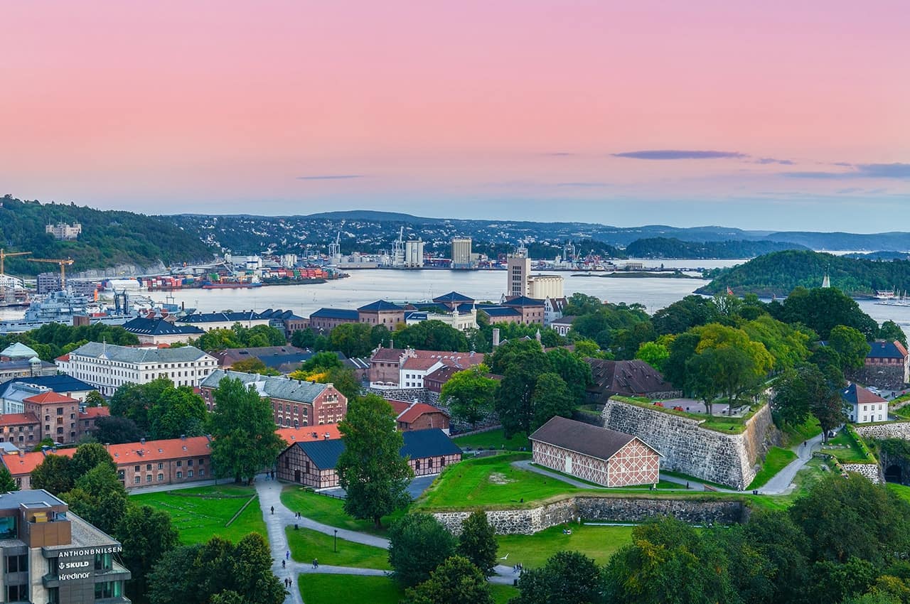 Vista de Oslo, Noruega
