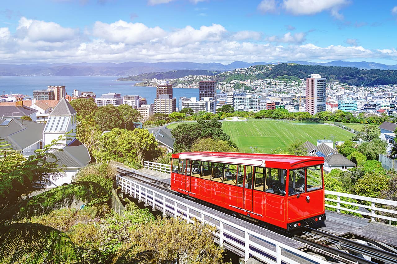 Cable car em Wellington