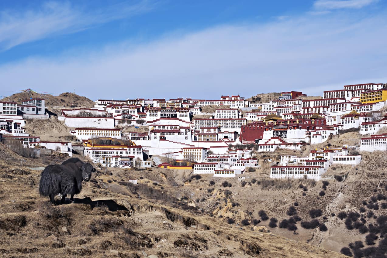 Ponto turístico: Monastério Ganden, Tibete