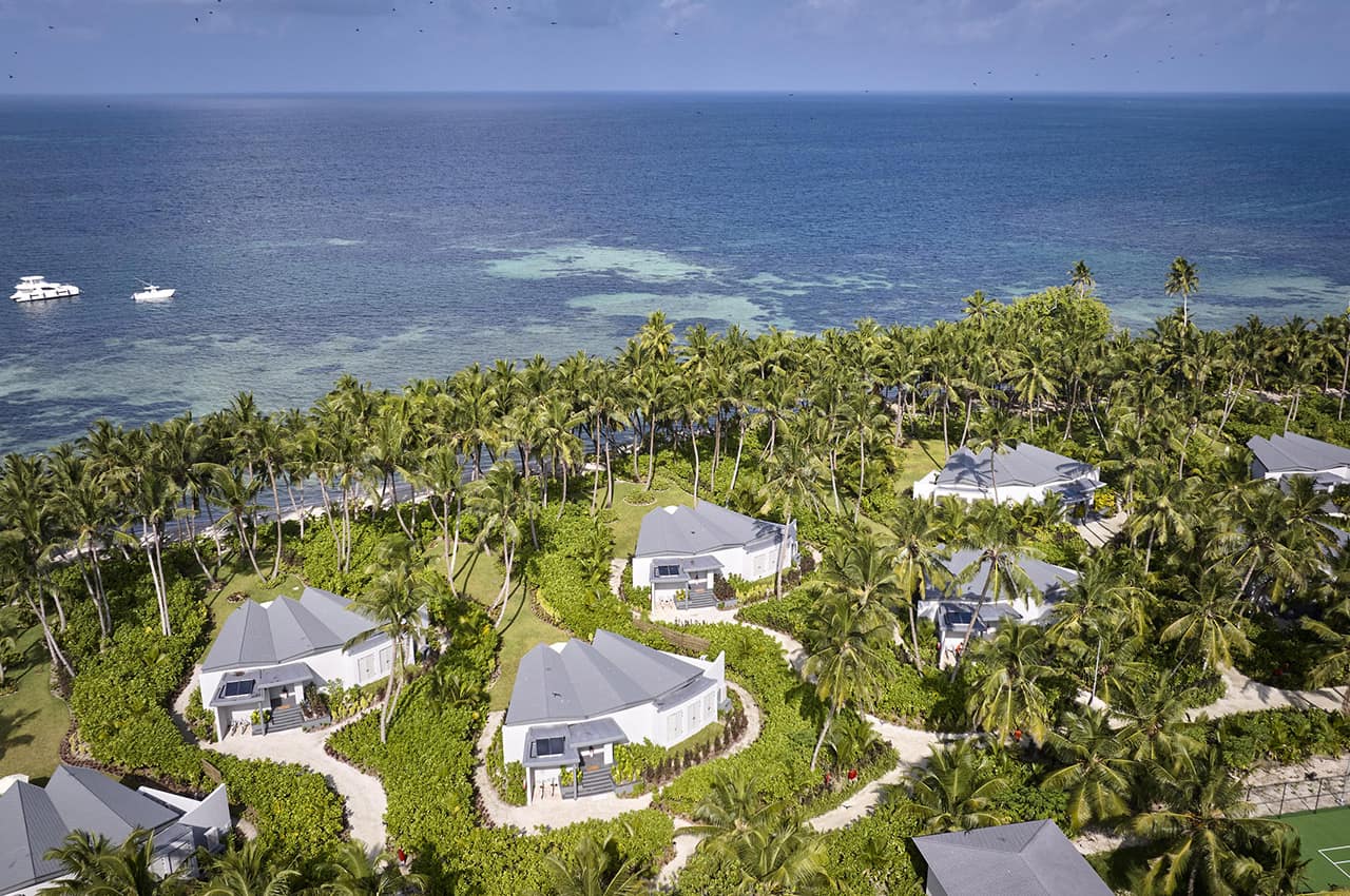 Waldorf astoria seychelles platte island vista aerea villas
