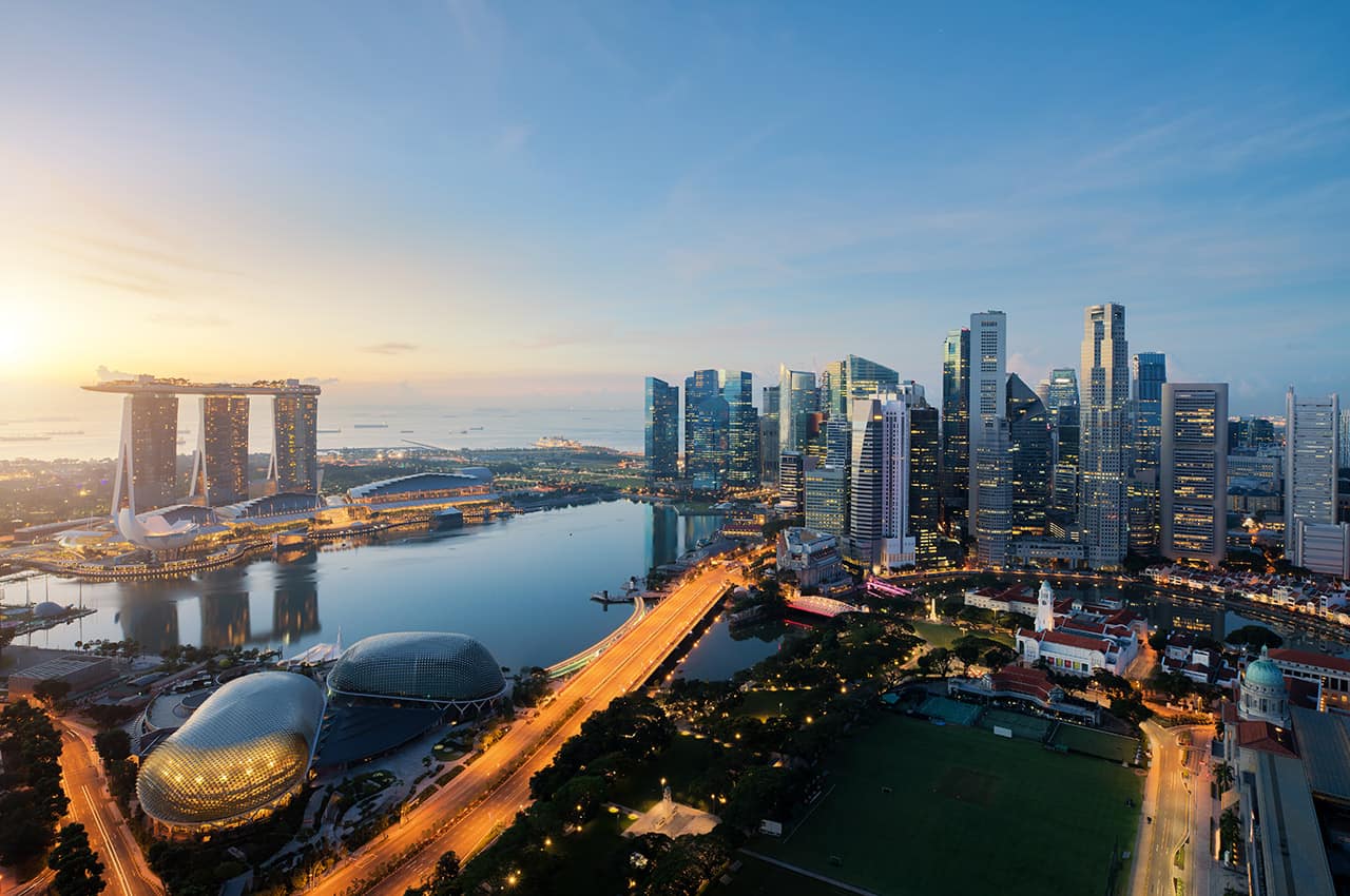 Singapura vista aerea