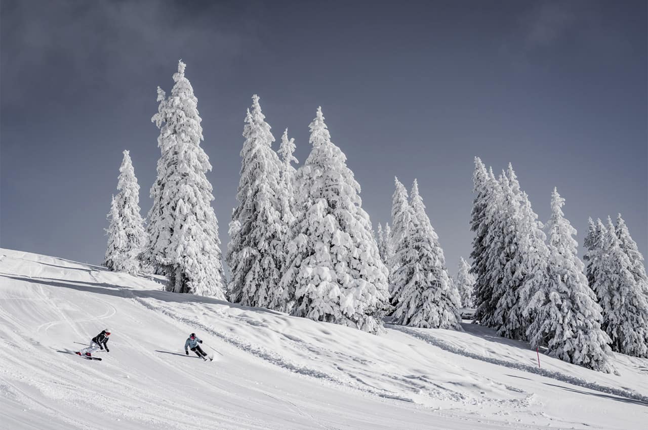Gstaad inverno paissagem