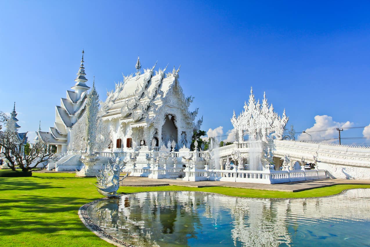 templo Branco, Wat Rong Khun, Chiang Rai, Tailândia