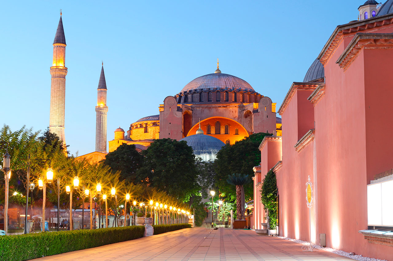 Turquia istambul hagia sophia night