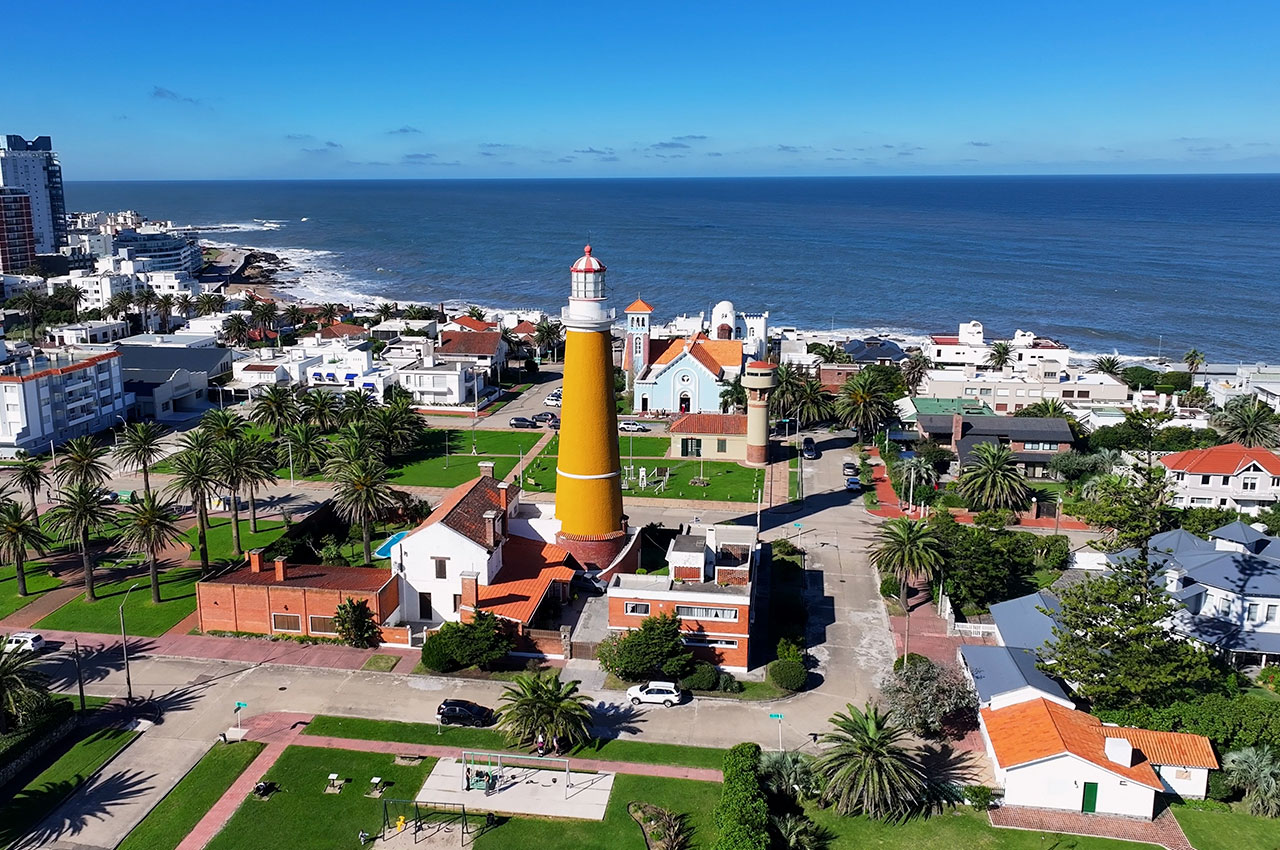 Vista da cidade Punta Del Este, Uruguai