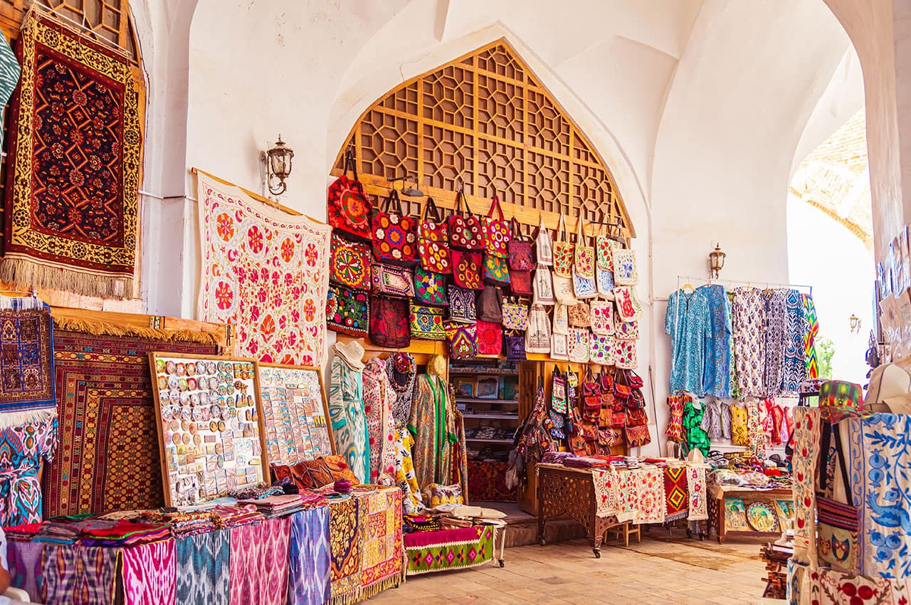 Famous trading domes the main market of bukhara bukhara uzbekistan