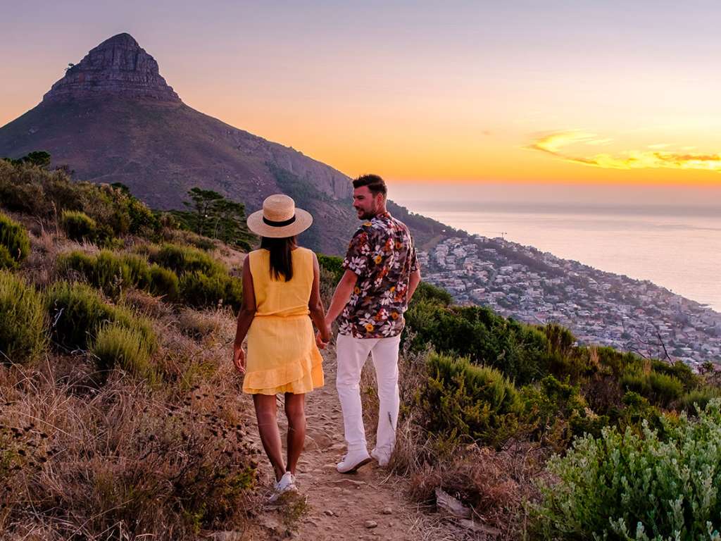 Africa do sul cape town couple romance table mountain