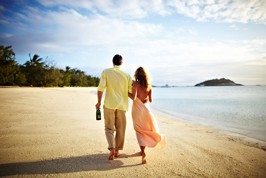 Uma alternativa é sair os dois para explorar as muitas praias da ilha. Foto: Lizard Island