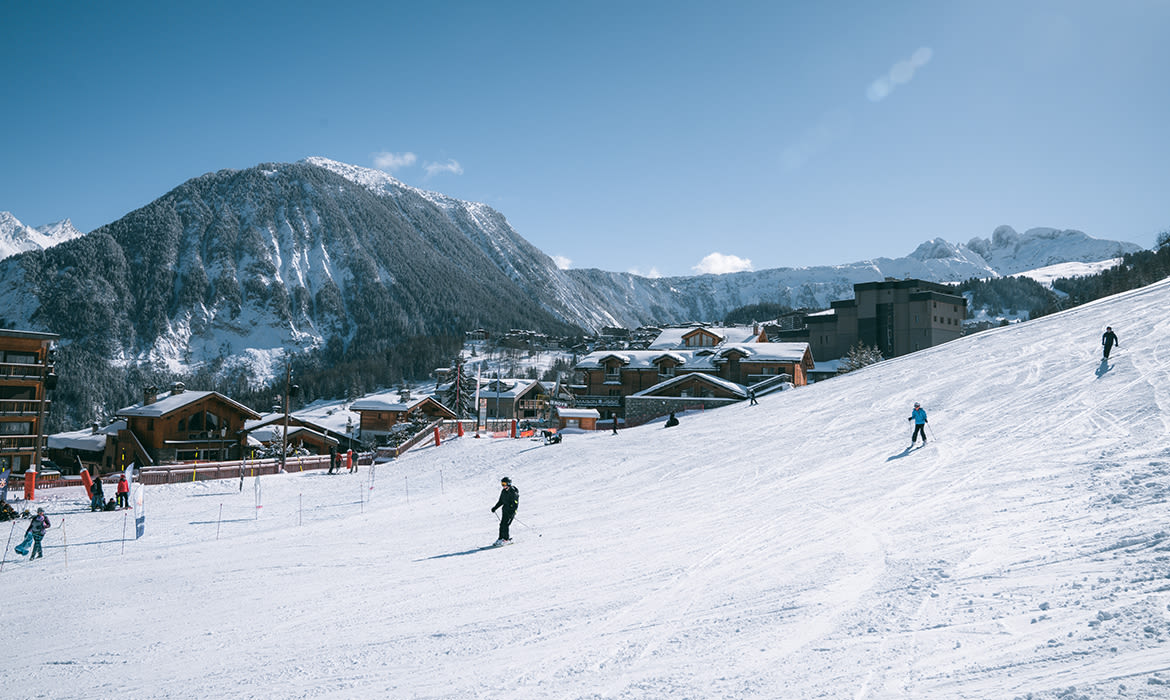 Esquiando em Courchevel 1550