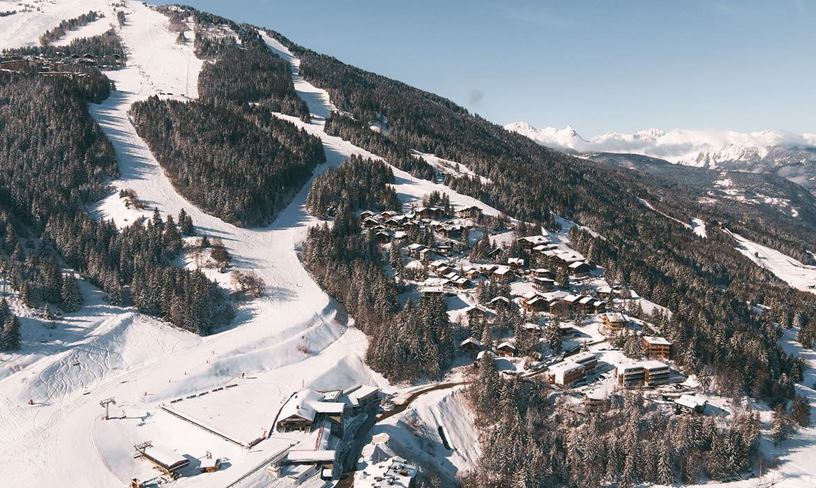 Paisagem de Village, em Courchevel