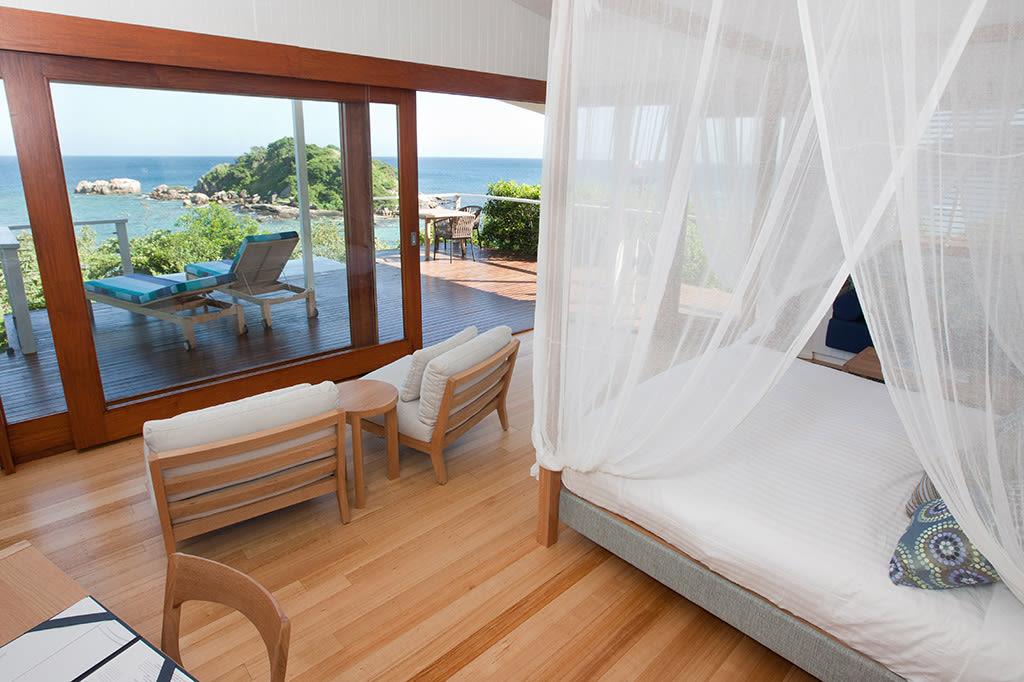Vista interna do Pavilion Foto cortesia Lizard Island