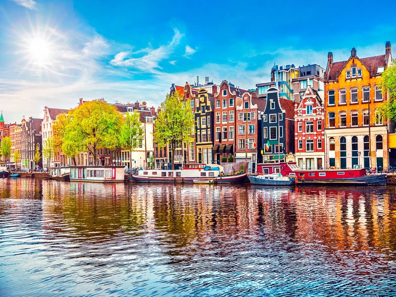 Shutterstock holanda amsterda casas no rio amstel