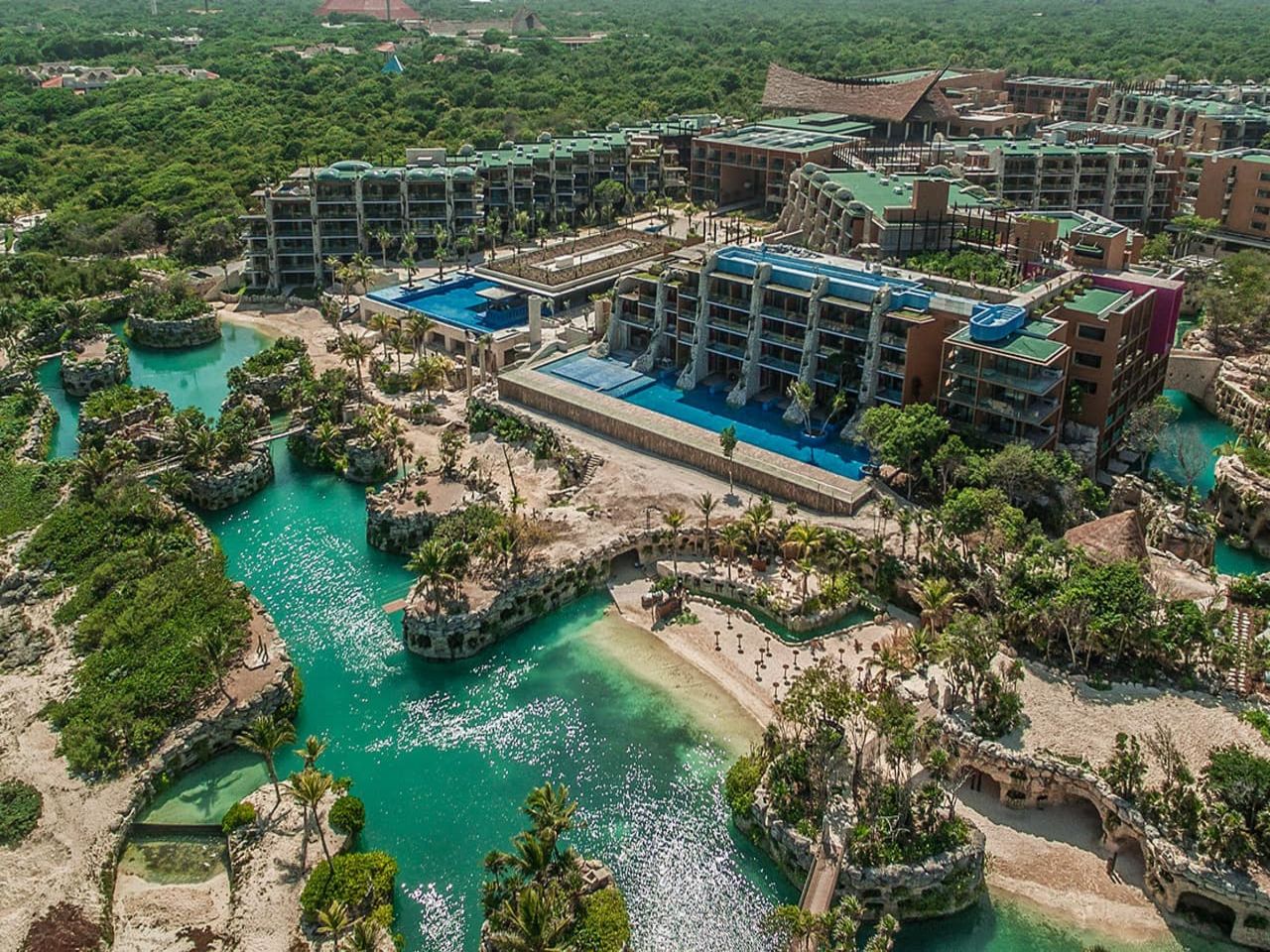 Xcaret mexico vista aerea