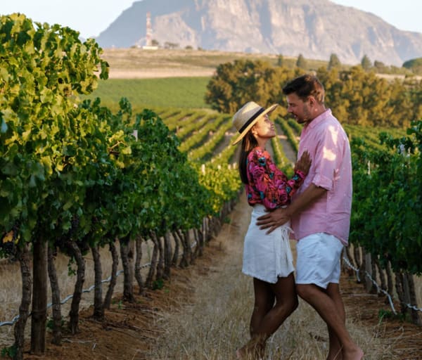 Africa do sul couple romance vineyards stellenbosch