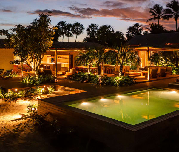 Casa daia ceara brasil drone lusco fusco paisagem