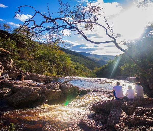 Chamada diamantina cachoeira da fumaca riachinho
