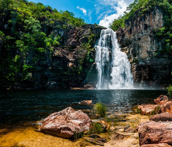 Chapada dos veadeiros goias queda agua view