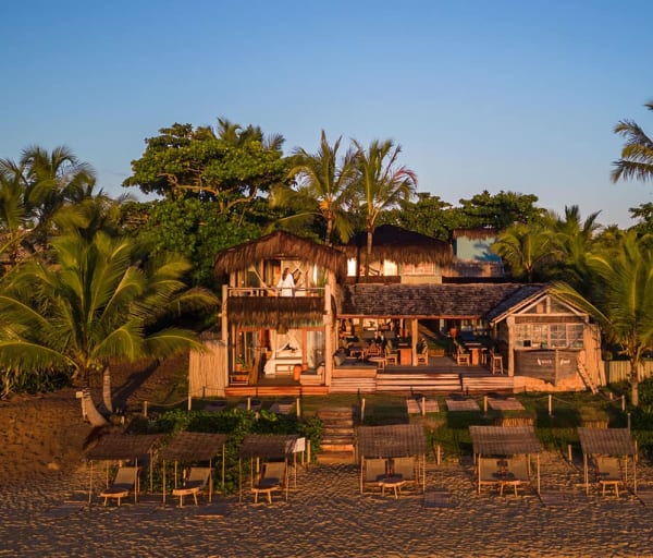 Hayo pe na areia bahia caraiva vista aerea