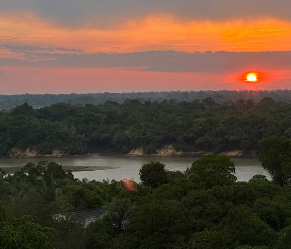 Juma lodge entardecer