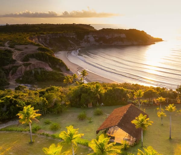 Ponta da juacema bahia caraiva vista sol