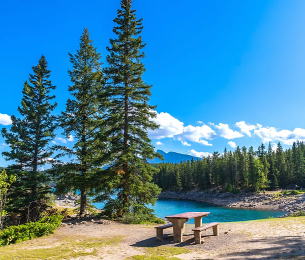 Lago Minnewanka, Parque Nacional Banff Canadá