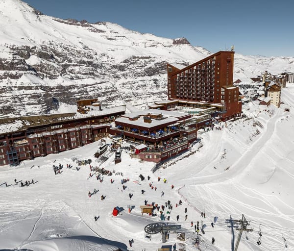 Valle nevado complexo hotel e pistas
