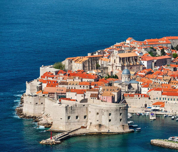 Dubrovnik a city in southern croatia fronting the adriatic sea europe