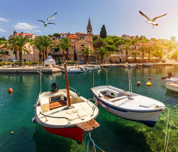 Splitska village brac island croacia