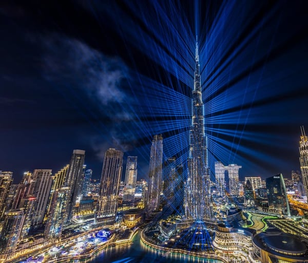 Ano novo burj khalifa