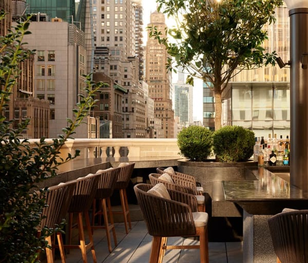 Aman new york exterior garden terrace