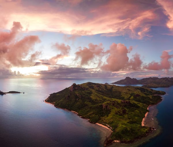 Vista aérea de Fiji