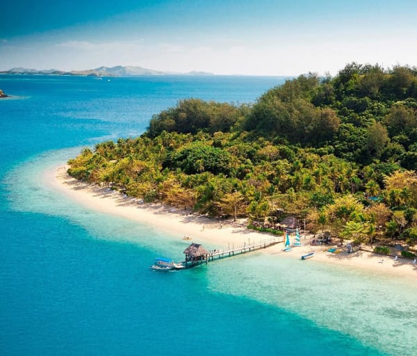 Vista aérea Malolo Island
