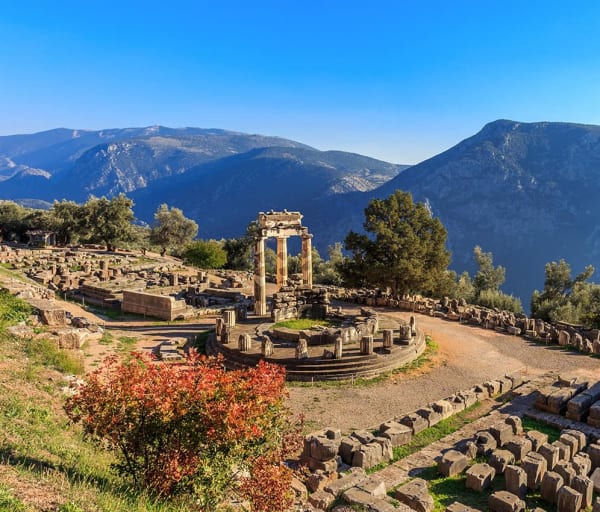 Templo de Atena Pronaia - Antiga Delphi.