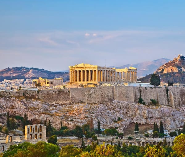 Vista do Parthenon - Atenas, Grécia.