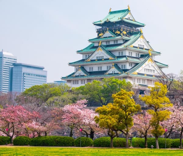 Castelo Osaka, Osaka, Viagem Japão